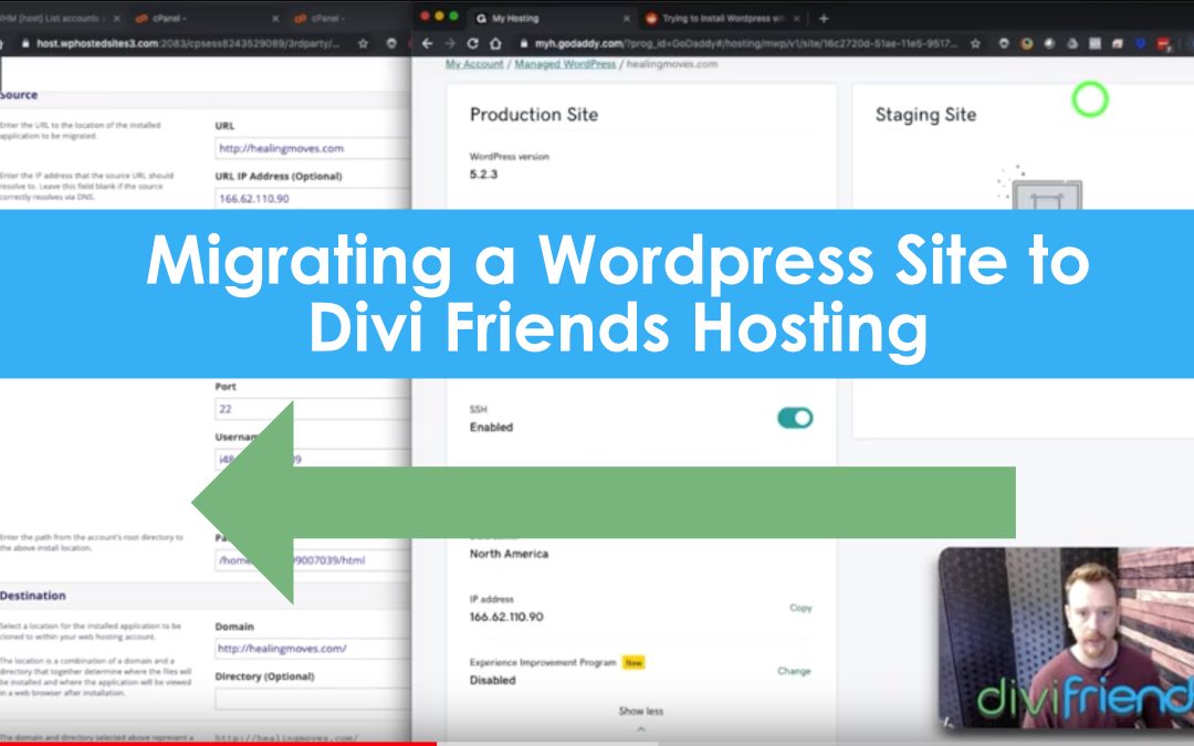 Migrate Your WordPress Website to Divi Friends with a Few Clicks in cPanel